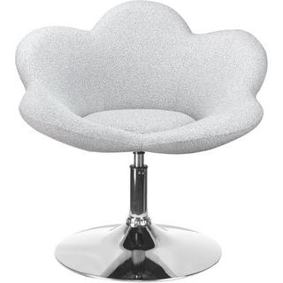 mutoni Fauteuil Fleur chrome-gris clair  