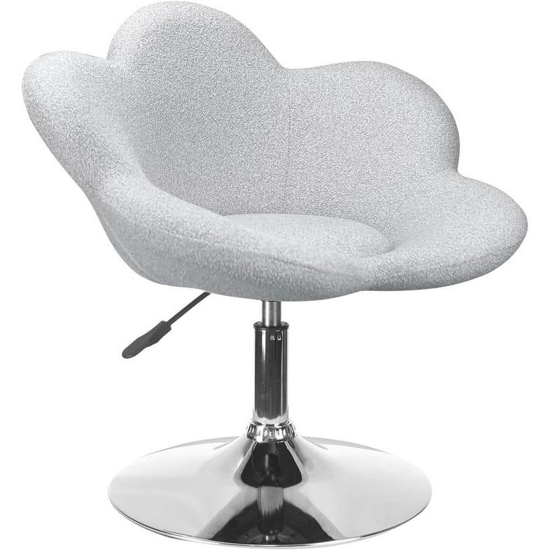 mutoni Fauteuil Fleur chrome-gris clair  