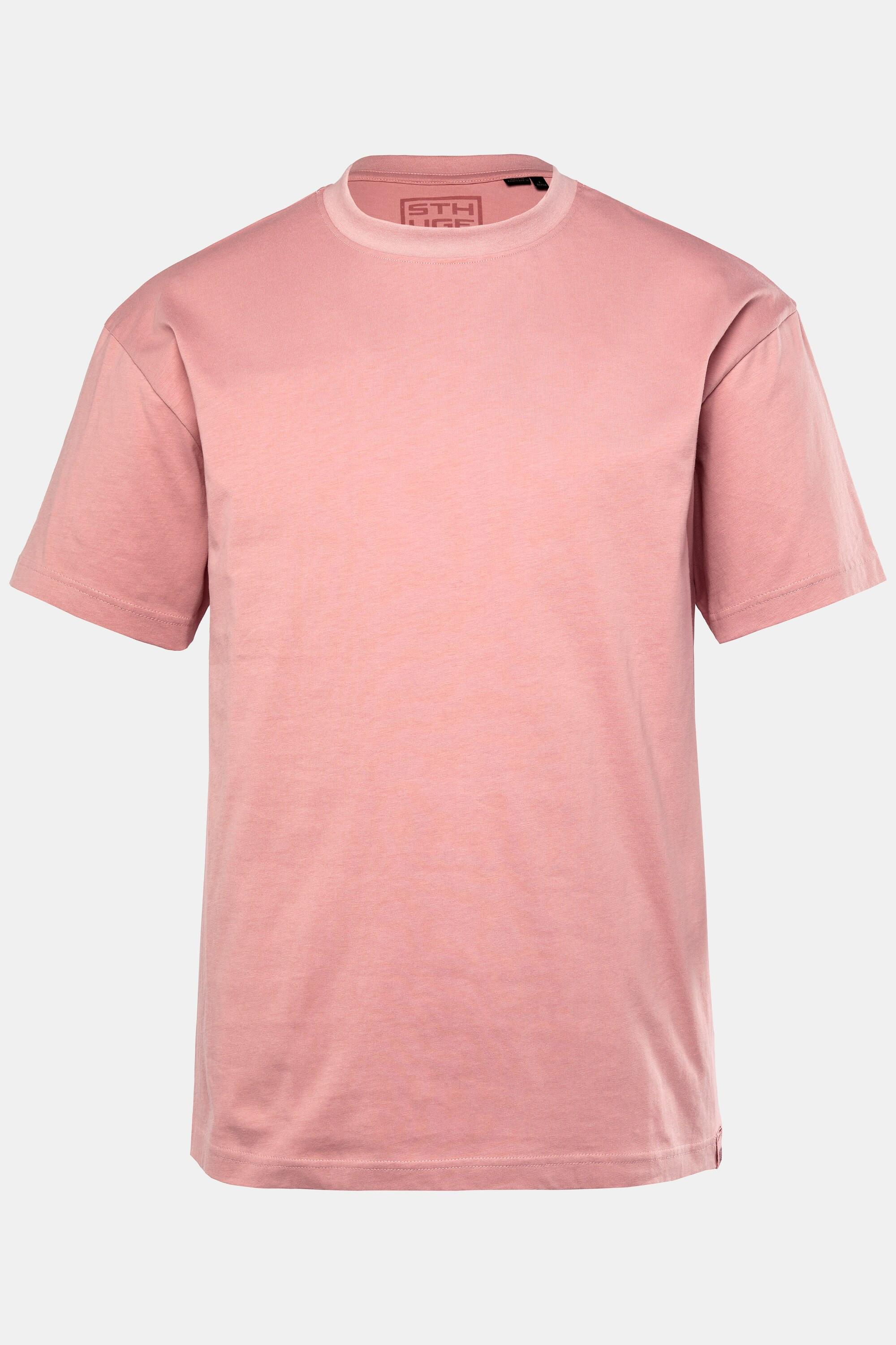 Sthuge  T-shirt STHUGE con taglio oversize, stampa sul retro e mezze maniche rosa scuro 