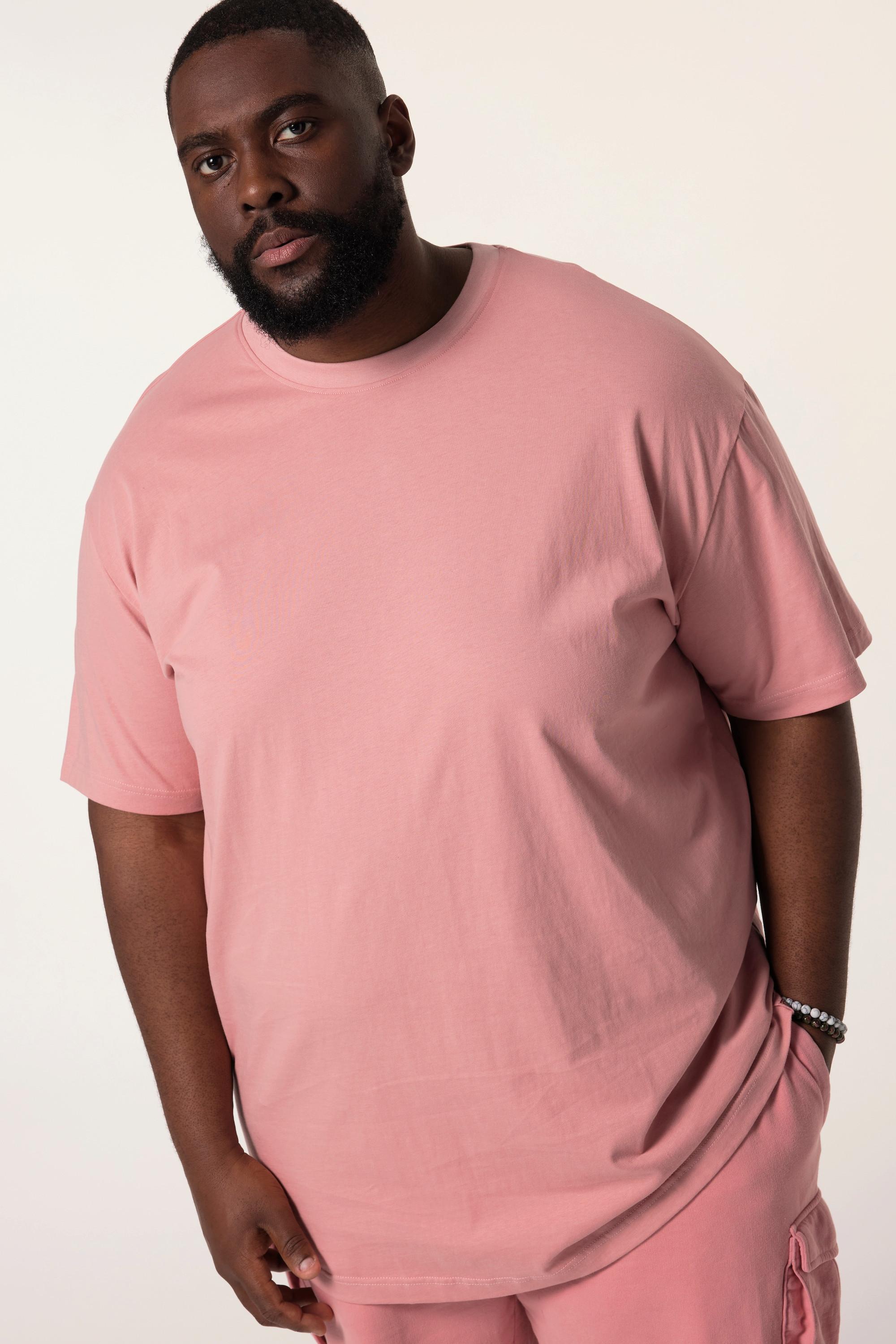 Sthuge  T-shirt STHUGE con taglio oversize, stampa sul retro e mezze maniche rosa scuro 