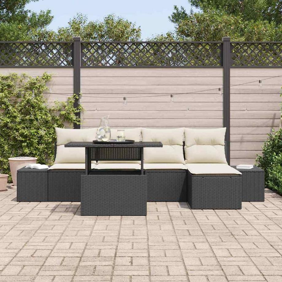 VidaXL Gartensofa-set poly-rattan  