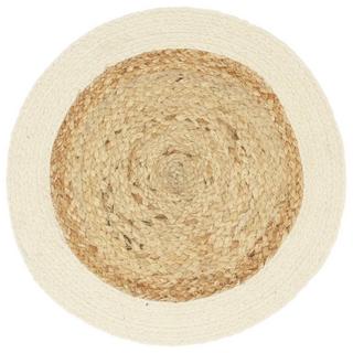 VidaXL Napperons  pcs rond jute et coton coton  