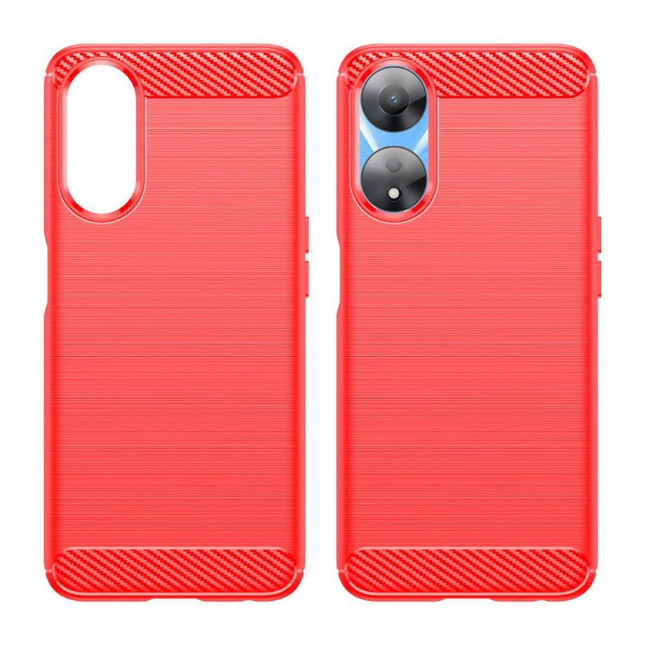 Cover-Discount  OPPO A78 5G - Metall Carbon Look Hülle 