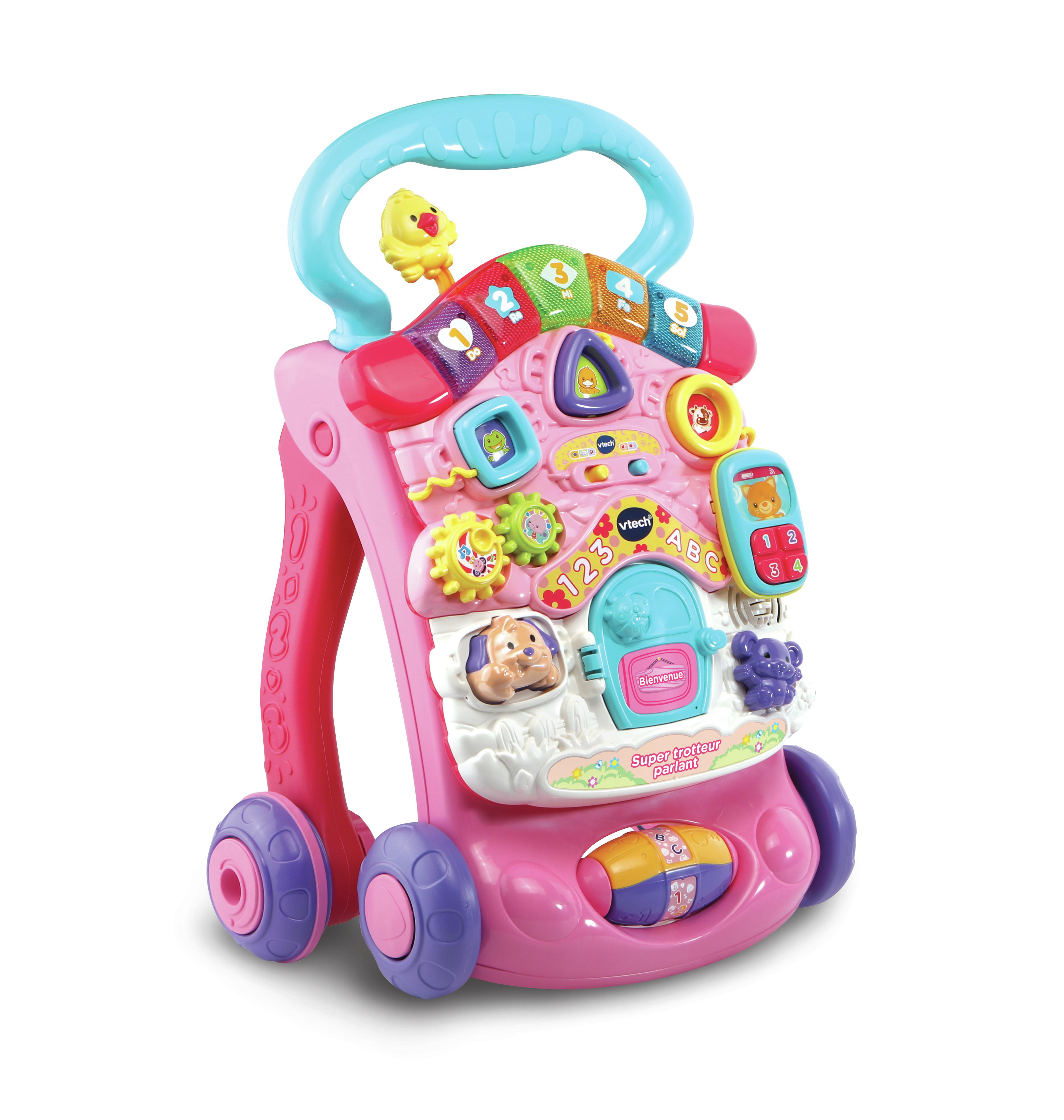 vtech  VTech Super Trotteur Parlant 2 En 1 Rose 