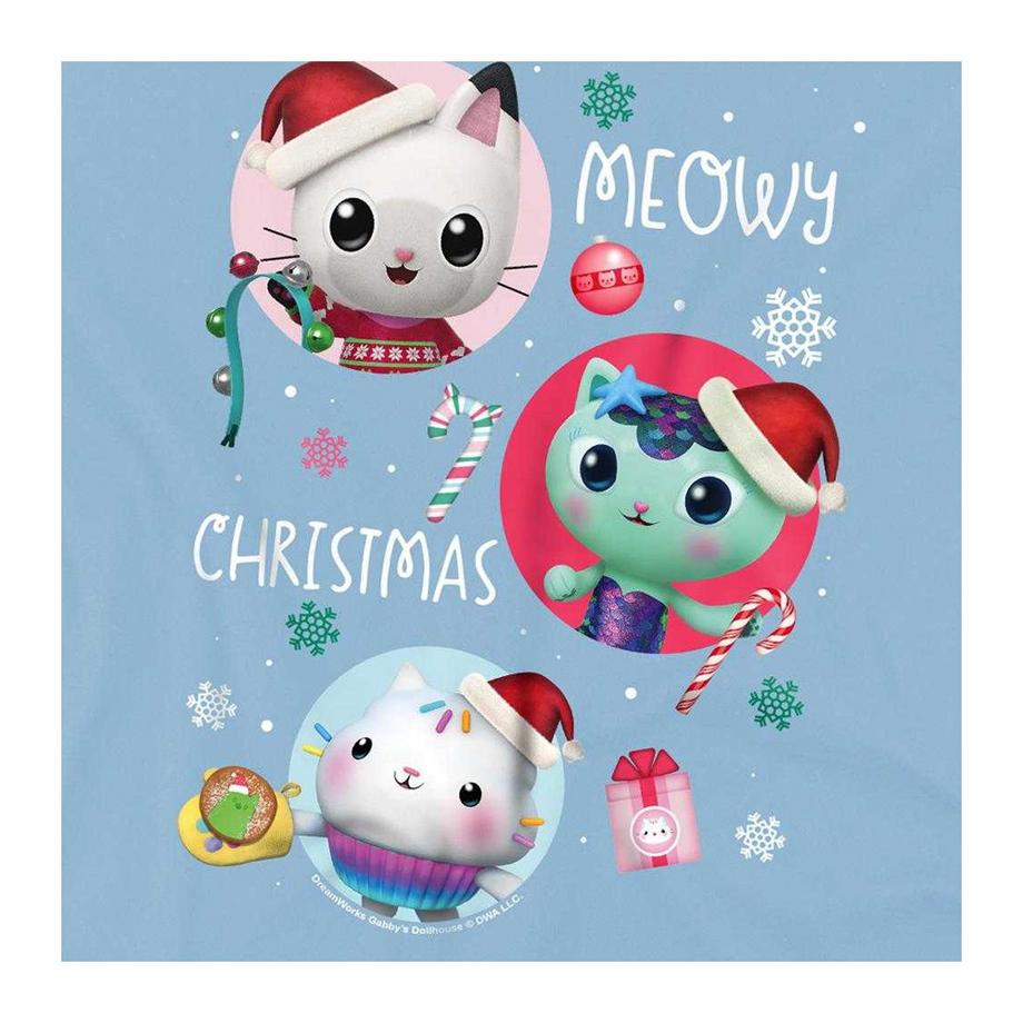 Gabby's Dollhouse  Meowy Christmas Maglietta 