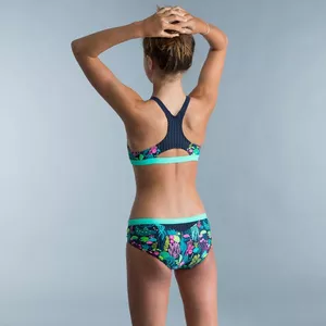 Bas de maillot de bain de natation fille Kamyleon Alg bleu