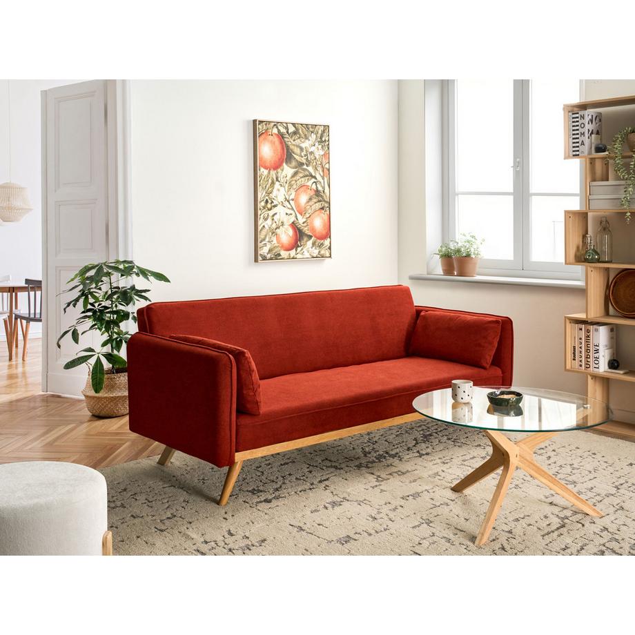 Beliani Schlafsofa aus Stoff Klassisch ASAA  