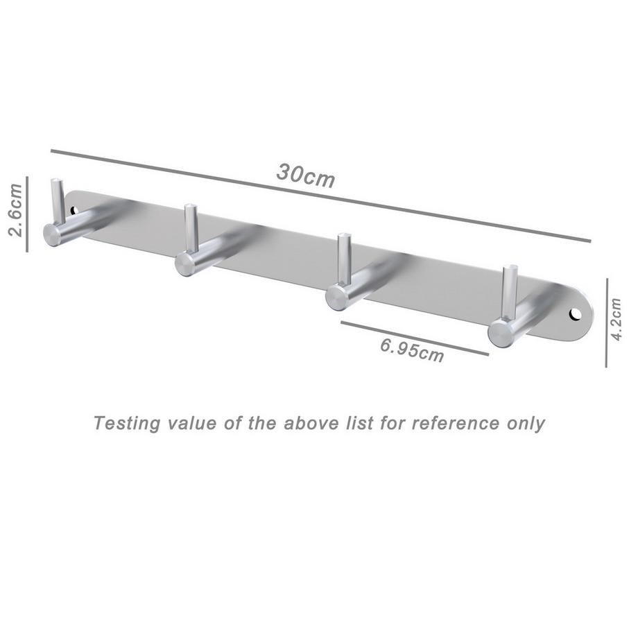 Intirilife Porte-manteau en acier inoxydable  