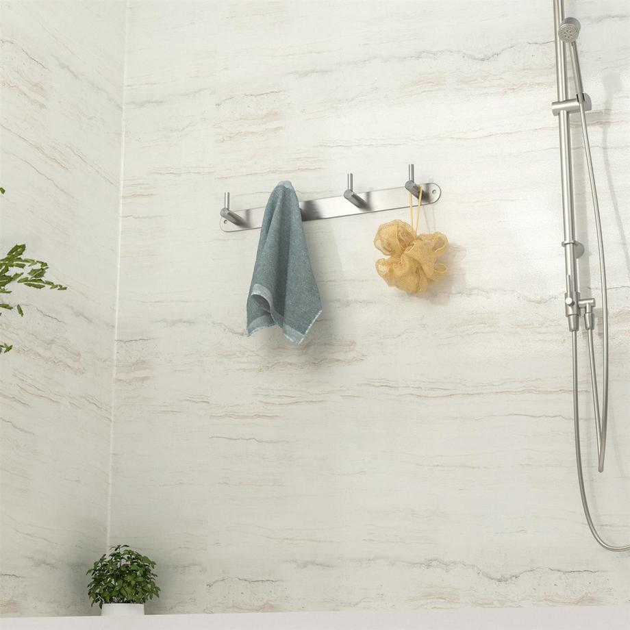 Intirilife Porte-manteau en acier inoxydable  