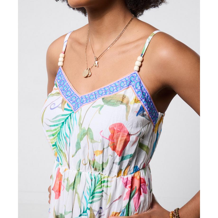 Joe Browns Crinkle Maxikleid Bordüren-Print  