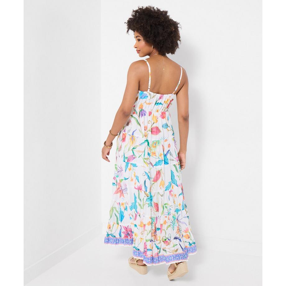 Joe Browns Crinkle Maxikleid Bordüren-Print  