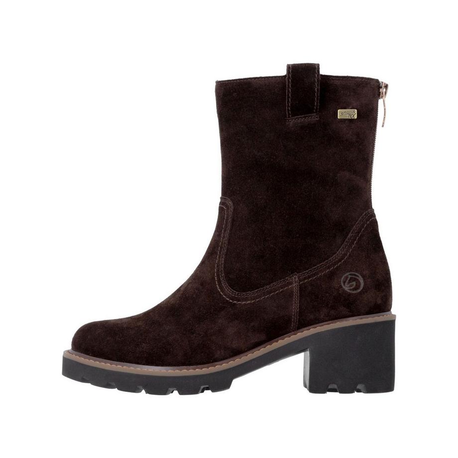 Remonte Veloursleder Stiefelette mit Blockabsatz  