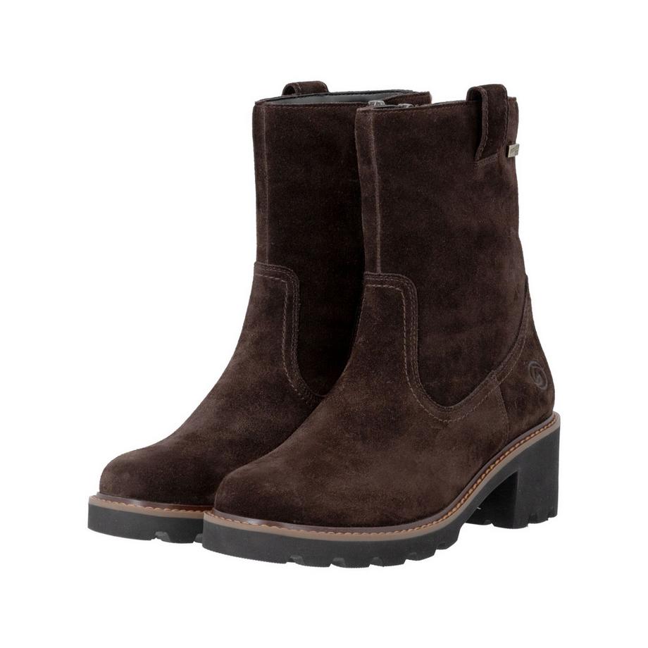 Remonte Veloursleder Stiefelette mit Blockabsatz  