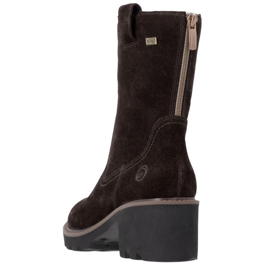 Remonte Veloursleder Stiefelette mit Blockabsatz  
