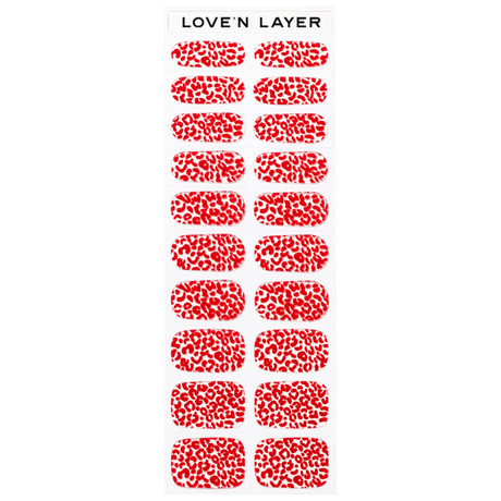 Lovenlayer  adesivi per unghie Autocollants pour ongles Leo Grape Red 