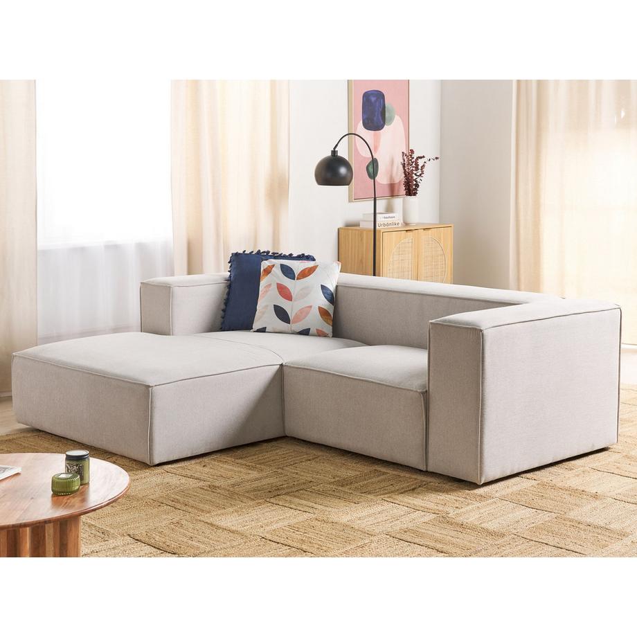 Beliani 2 Sitzer Sofa aus Stoff Skandinavisch VERNON  