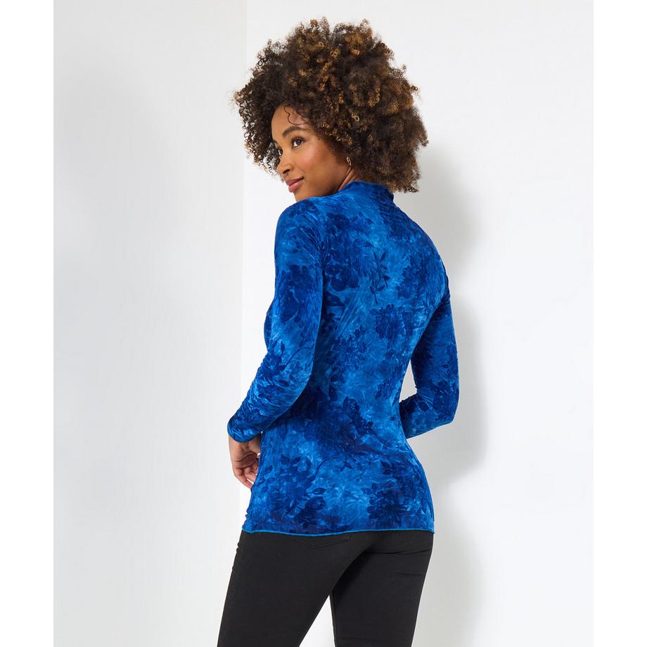 Joe Browns Enges Shirt mit winterlichem Flockdruck  