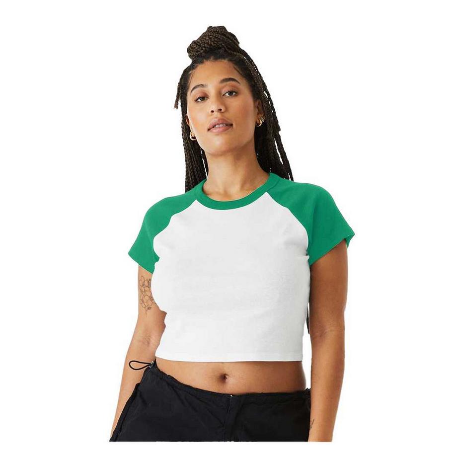 Bella + Canvas Maglietta Raglan Microfibra  