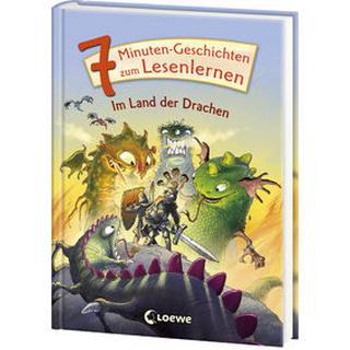 7-Minuten-Geschichten zum Lesenlernen - Im Land der Drachen Loewe Erstes Selberlesen (Hrsg.) Copertina rigida 