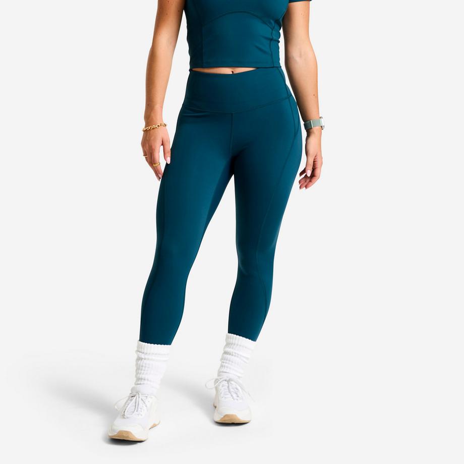 Shape - Formende Sport-Leggings mit hoher Taille , Entenblau