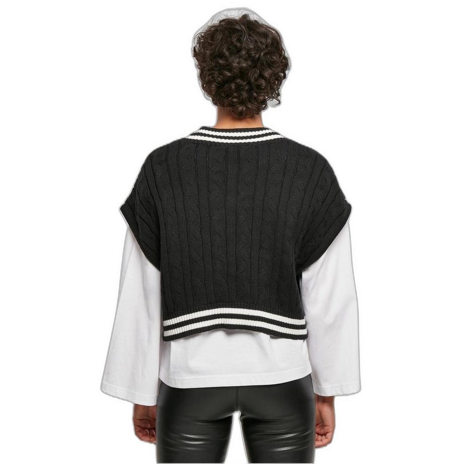 URBAN CLASSICS College Kurzer Strickpullover Weste  