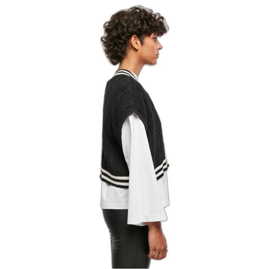 URBAN CLASSICS College Kurzer Strickpullover Weste  