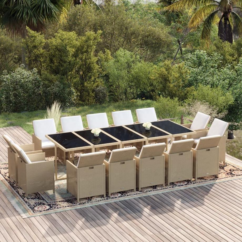 VidaXL Garten essgruppe poly-rattan  