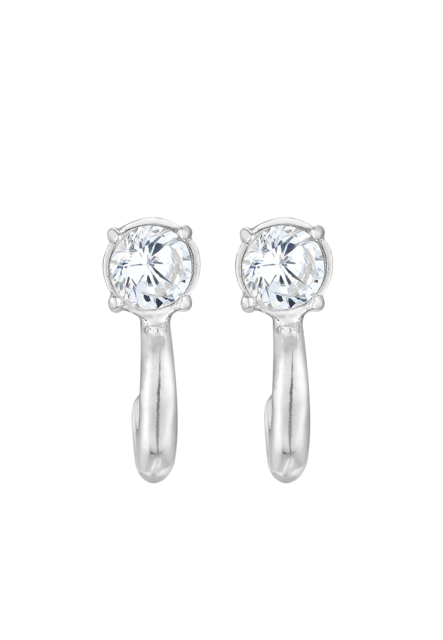 Elli  Boucles d'Oreilles Creolen Zirkonia 925 Silber 