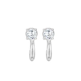 Elli  Ohrringe Creolen Zirkonia 925 Silber 