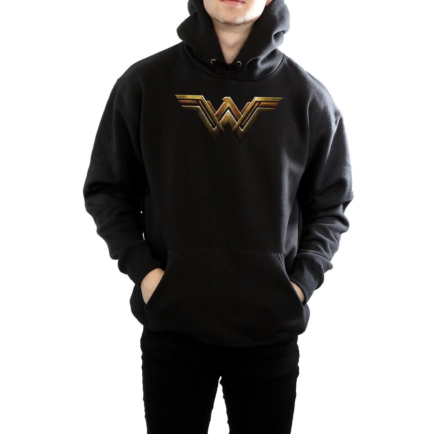 DC COMICS  Justice League Movie Wonder Woman Emblem Kapuzenpullover 