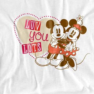 MICKEY MOUSE Luv You Lots Valentinstag T-Shirt  