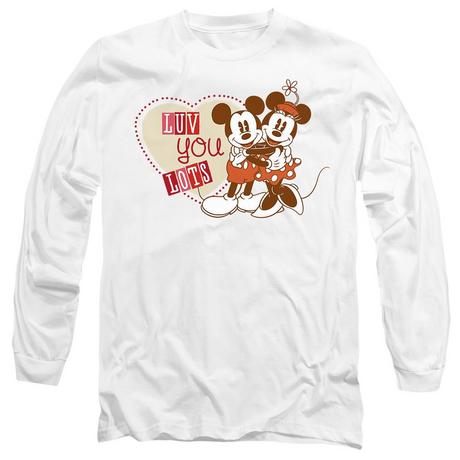 MICKEY MOUSE Luv You Lots Valentinstag T-Shirt  