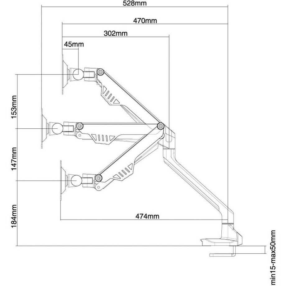 Neomounts by Newstar  Supporto da scrivania per monitor 