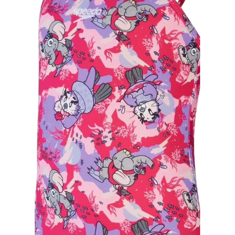 speedo  Costume Da Bagno Intero Animali Fronzolo Ragazze 