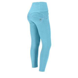 FREDDY  Jeans push-up WR.UP® in tessuto intrecciato, lunghezza 7/8, vita alta con bottoni e strappi. 