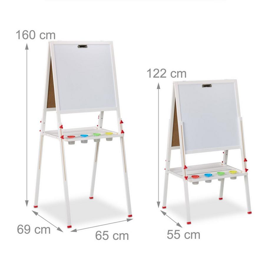 Northix  Bars pour enfants avec tableau blanc 