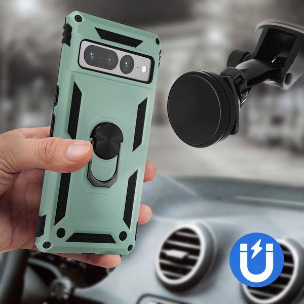 Avizar  Cover anello Google Pixel 7 Pro verde 