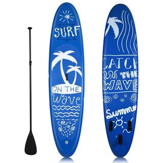 Northix  Planche de SUP gonflable, planche de stand up paddle, bleu marine-L 