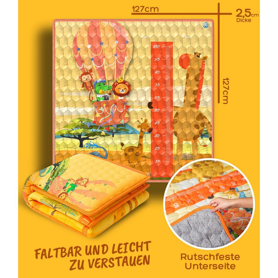 Activity-board  Spielmatte & Krabbelmatte Baby faltbar. Bodenschutz gegen Stürze Spielmatte für Babys 