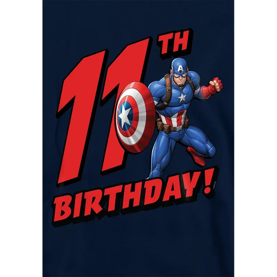 CAPTAIN AMERICA  Felpa Con Cappuccio 11 ° Compleanno Da Indossare 
