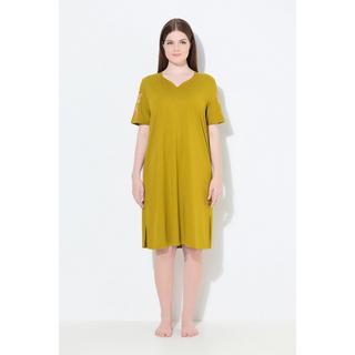 Ulla Popken Camicia da notte confezione doppia Paisley scollo a V mezze maniche  