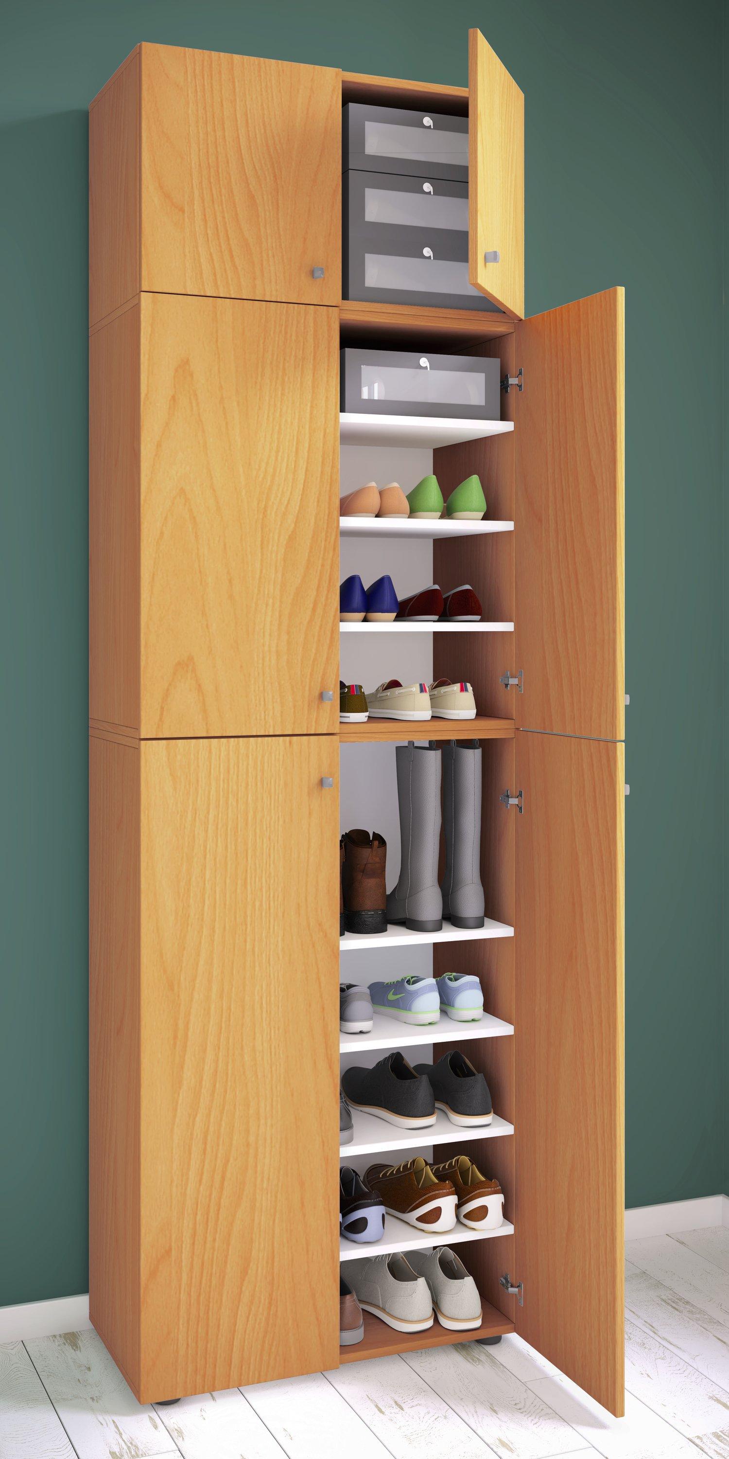 VCM XXL Holz Schuhschrank Kleiderschrank Schrank Schuhe Dielenschrank Lona 9f A  