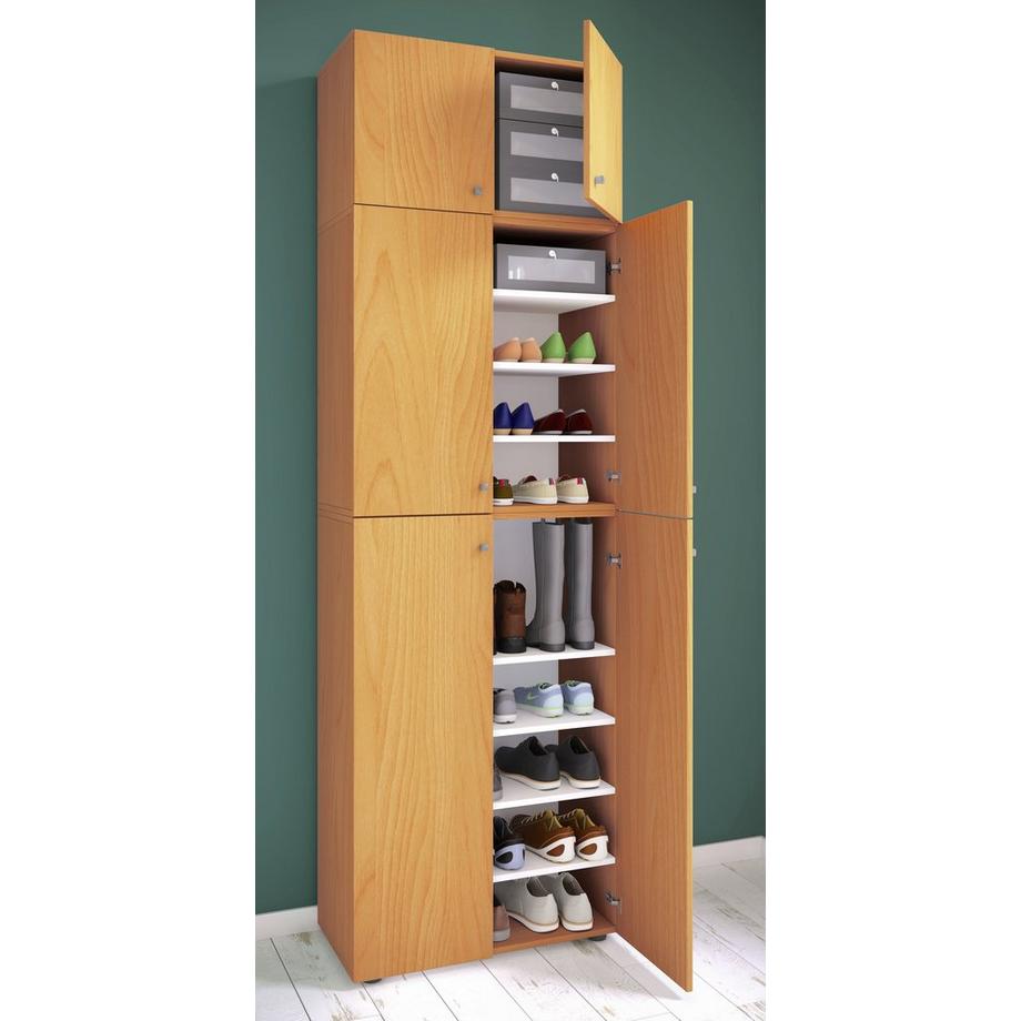 VCM XXL Holz Schuhschrank Kleiderschrank Schrank Schuhe Dielenschrank Lona 9f A  