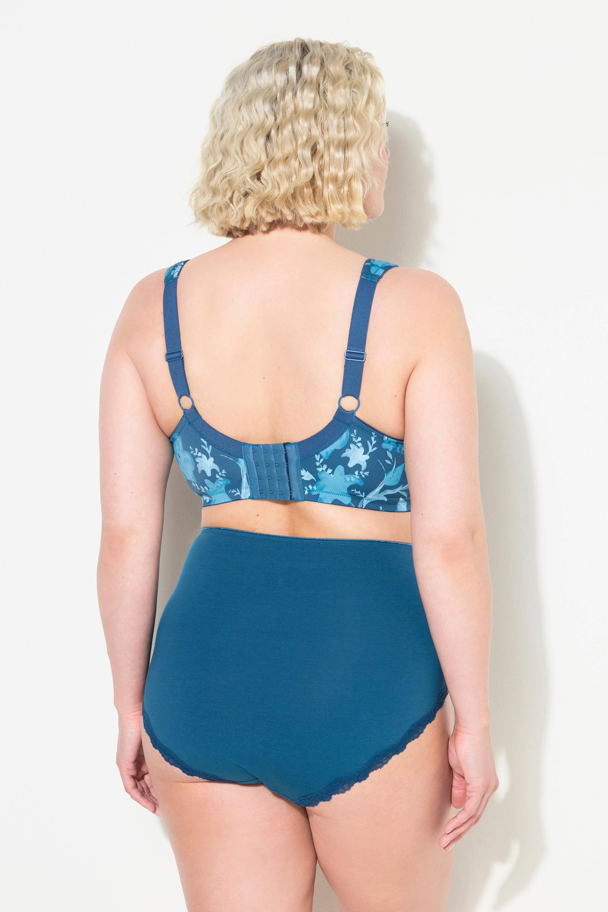 Ulla Popken Reggiseno microfibra fiori senza ferretto  