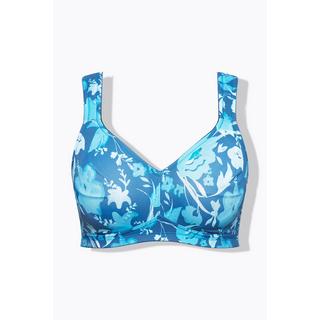 Ulla Popken Reggiseno microfibra fiori senza ferretto  