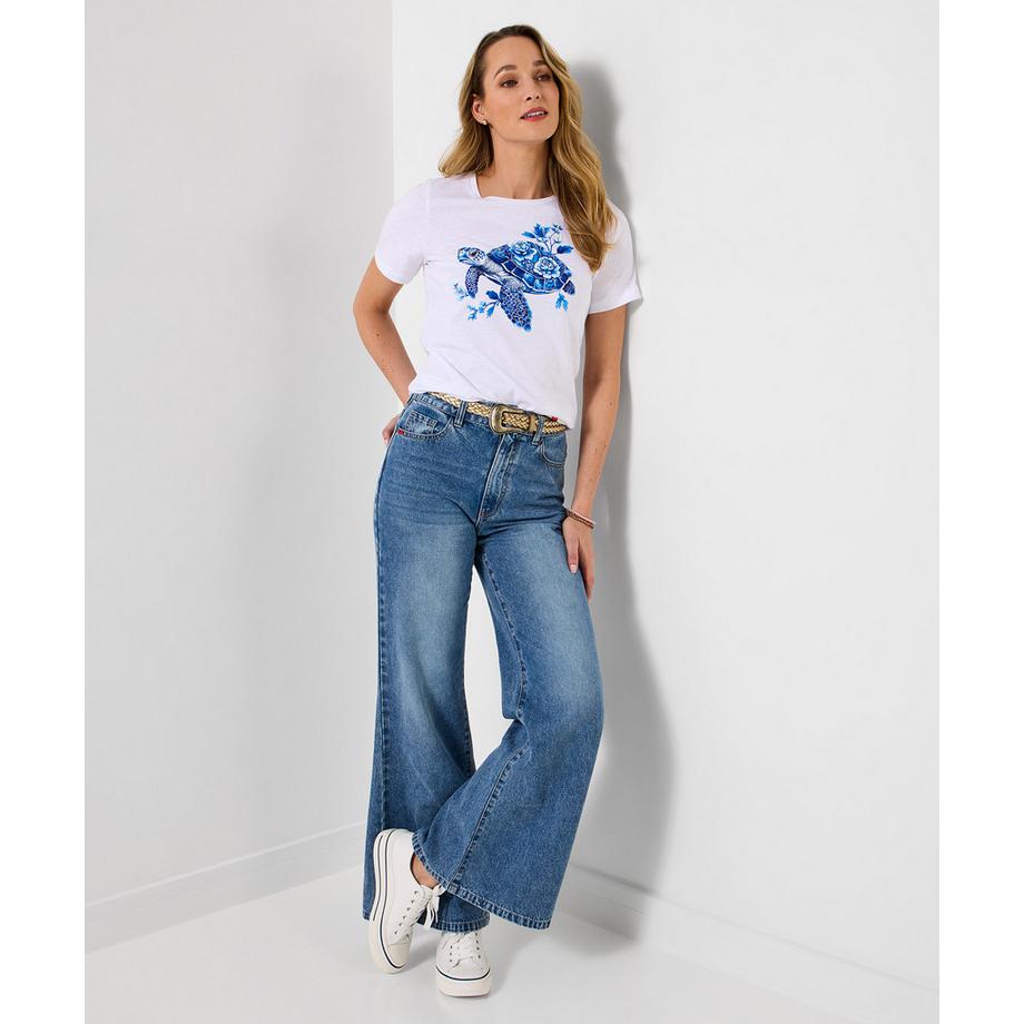 Joe Browns T-Shirt mit Schildkrötenmotiv  