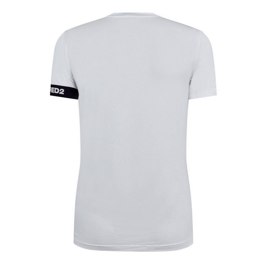 DSQUARED2 T-Shirt elasticizzato con banda logo  