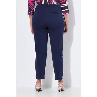 Ulla Popken Pantalon Punto Galon Rayures Jambe Carotte Taille Élastique  
