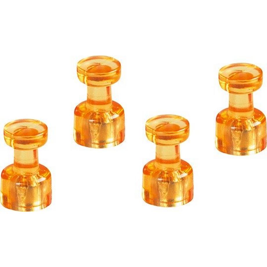 magnetoplan  MAGNETOPLAN magnet. Memohalter 18x11mm 1666144 orange 4 Stk. 