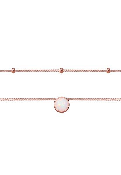 Elli  Halskette Choker Layer Opal 